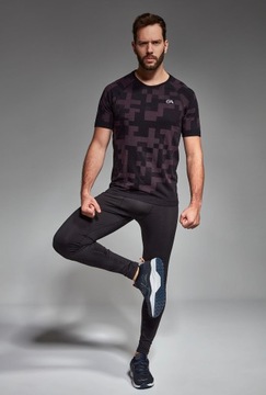 T-shirt męski Gatta Active Breeze Black-Viol r.XL