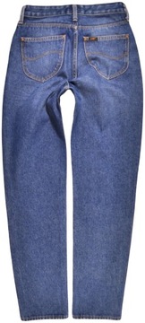 LEE spodnie blue high MOM STRAIGHT W29 L31