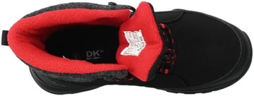 Śniegowce DK 2104 Wodoodporne Black Red D
