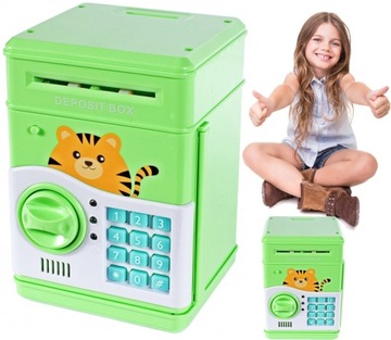 SKARBONKA MINI SEJF DLA DZIECI INTERAKTYWNA TYGRYS
