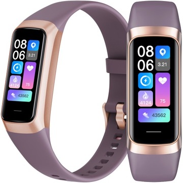 SMARTBAND ZEGAREK DAMSKI AMOLED PULS SPORT FIT