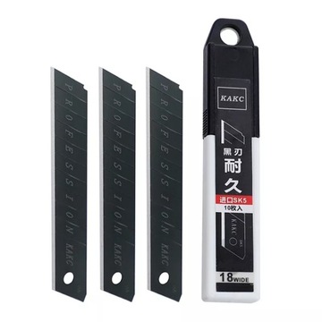 НАБОР ЗАПАСНЫХ ЛЕЗВИЙ ДЛЯ НОЖА ДЛЯ ОБОЕВ 10шт. ПРОЧНОЕ ЛЕЗВИЕ ТОЛЩИНОЙ 0,5ММ