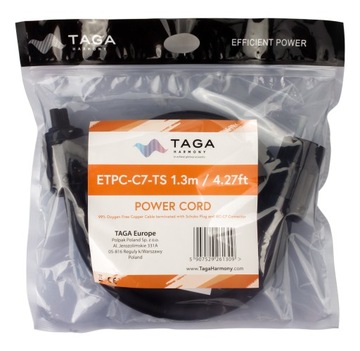 Taga Harmony ETPC-C7-TS 1,3m zasilający