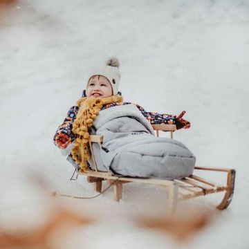 СПАЛЬНЫЙ МЕШОК iGROW 2.0 ZAFFIRO Plush для коляски Гранат - регулируемый