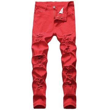 Men's Denim Jeans Hole Ruined Trousers Designer Br