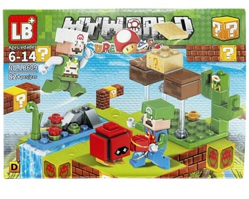 KLOCKI MYWORLD SUPER MARIO MINECRAFT 82EL LB609 D