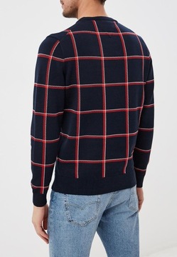 TOMMY HILFIGER TAILORED SWETER ICONIC CHECK CREW S