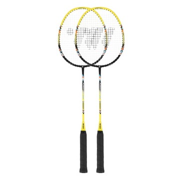 ZESTAW RAKIET DO GRY BADMINTONA LIMONKOWY+CZERWONY WISH FUSIONTEC 777K