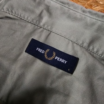 Koszula z Krótkim Rękawem FRED PERRY Klasyczna Casual Nowy Model L