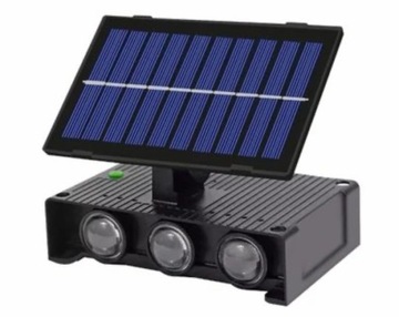 LAMPA SOLARNA zewnętrzna ścienna KINKIET oświetlenie domu WODOODPORNA