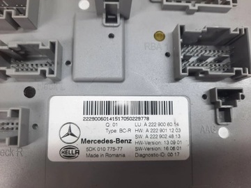 MERCEDES C W205 GLC W253 MODUL ŘÍZENÍ SAM A2229006014