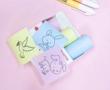 3x КАРТРИДЖА С ЦВЕТНОЙ БУМАГОЙ ДЛЯ ТЕРМОПРИНТЕРА DRUKUS