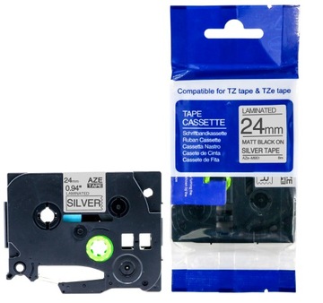 TAŚMA DO BROTHER SREBRNY MAT TZe-M951 24mm TZ-M951