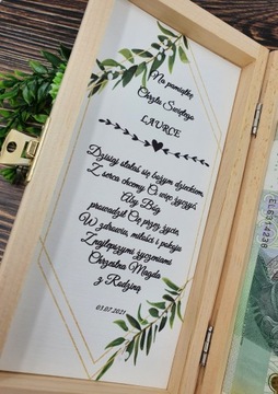 Сувенир на Крещение, денежная шкатулка АНГЕЛ