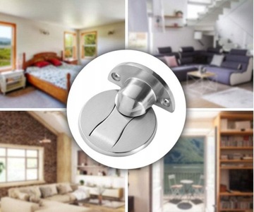 Магнитный дверной стопор, прочный серебряный дверной стопор