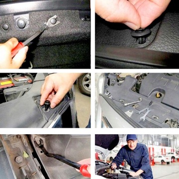 ШПИЛЬКИ, АВТОМОБИЛЬНЫЕ ЗАЖИМЫ, СЪЕМНИКИ ДЛЯ СНЯТИЯ ОБИВКИ, НАБОР 675 шт.