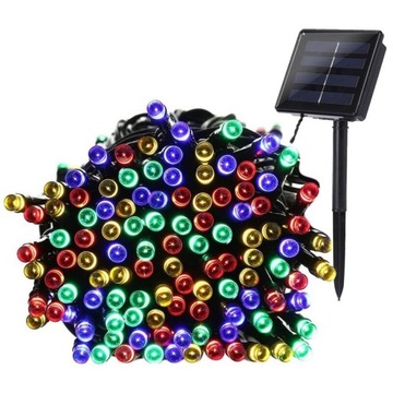 GIRLANDA SOLARNA 50LED 6,4M MULTIKOLOR KOLOROWE