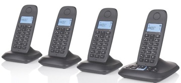 TE-5748 Bezprzewodowy Telefon SET x 4 słuchawka Stacjonarny + INTERCOM