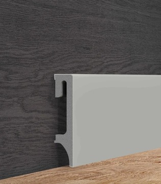 BEŻOWOSZARA MATOWA LISTWA listwy przypodłogowa PCV 8 cm ESP203 VOX ESPUMO