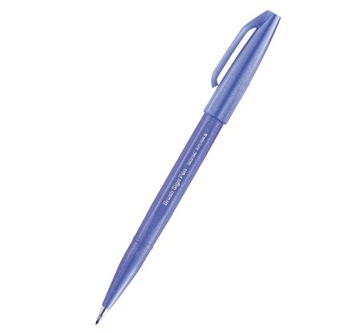 Pisak do kaligrafii PENTEL SES15 Brush Pen - niebiesko fioletowy