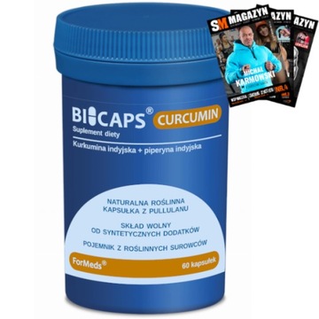BICAPS CURCUMIN 60 KAPS KURKUMA PIPERYNA ODPORNOŚĆ