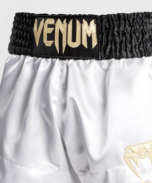 Venum Spodenki Muay Thaï Classic Shorts White/Black/Gold XL