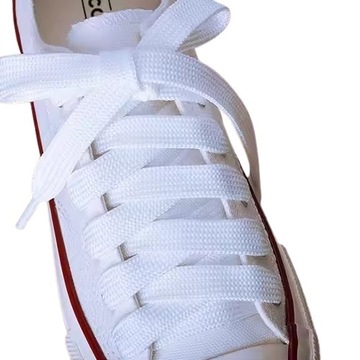 Białe Sznurówki sznurowadła do Adidas Campus 00s 120 cm szerokie grube