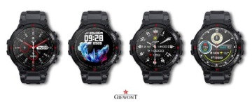 МУЖСКИЕ СМАРТ-ЧАСЫ GIEWONT GW430-1 ЧЕРНЫЕ BT CALL GW