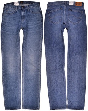 LEE spodnie HIGH blue jeans NEW STRAIGHT_ W32 L31