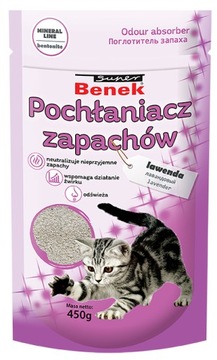 Benek Pochłaniacz zapachów Lawenda 450g Lawendowy