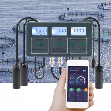 ТЕСТЕР КАЧЕСТВА ВОДЫ 8в1 Tuya WiFi