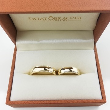 ЗОЛОТЫЕ ОБРУЧАЛЬНЫЕ КОЛЬЦА, ПОЛИРОВАННОЕ ЗОЛОТО 333 ПРОБЫ, ГРАВИРОВКА