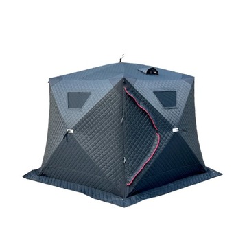 Winter fishing warm tent black 5-8 people hexagonal style