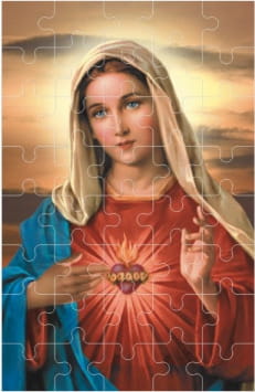 Puzzle Serce Maryi 40 elementów