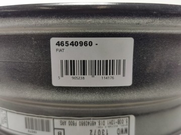 DISK OCELOVÝ 5.00BX13H ET33 NOVÁ ORIGINÁLNÍ FIAT SEICENTO 98-10 46540960