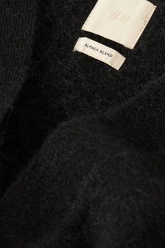 H&M HM Kardigan z domieszką wełny sweter damski modny luźny oversize 34 XS