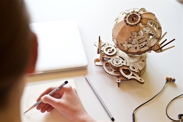 Складная механическая модель глобуса - Ugears