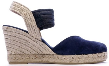 Espadryle na koturnie TOMMY HILFIGER sandały skóra