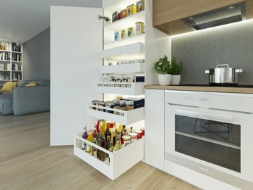 Ящик AXIS PRO L500mm H-86 Low GTV антрацит БЕСШУМНОЕ ЗАКРЫТИЕ ПОЛНЫЙ ВЫВОД