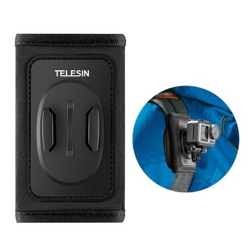 TELESIN Action Camera Backpack Strap Mount Clip