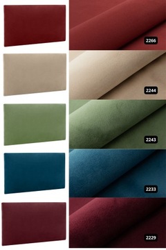 светлая стеновая панель с мягкой обивкой 60х30 см