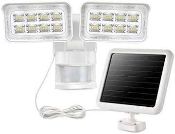 LAMPA SOLARNA LED CZUJNIK RUCHU ZMIERZCHU PANEL SOLARNY ZEWNĘTRZNA