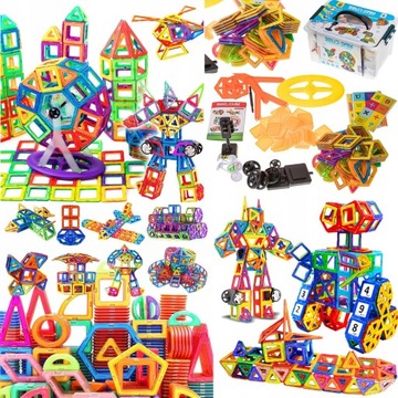 MAGNETYCZNE KLOCKI NEODYMOWE KUFEREK ZESTAW 128 el