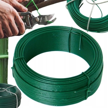 САДОВАЯ ПРОВОДА С ПОКРЫТИЕМ ПВХ (зеленая) fi.1,8x50м