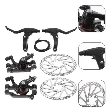 КОМПЛЕКТ ДИСКОВЫХ ТОРМОЗОВ ДЛЯ ВЕЛОСИПЕДА ПЕРЕДНИЕ И ЗАДНИЕ ДИСКОВЫЕ ТОРМОЗА