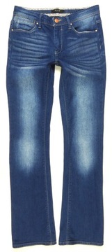 VILA spodnie damskie jeansy SLIM FLARE wysoki stan przetrcia 36
