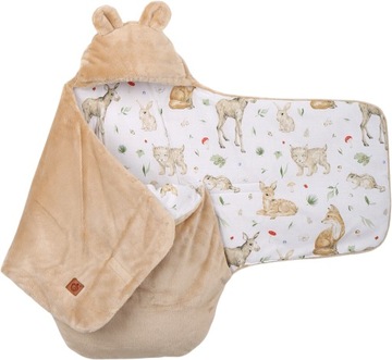 OTULACZ DO FOTELIKA WÓZKA NOSIDEŁKA ZAPINANY CIEPŁY BAWEŁNA PLUSZ BABYMAM