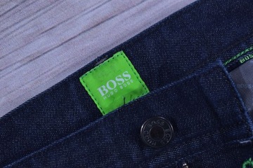 HUGO BOSS Green Męskie Spodnie Jeansowe W32 L34