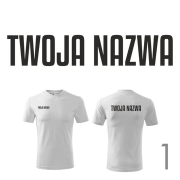 5x Koszulka t-shirt firmowa z nadrukiem logo firmy
