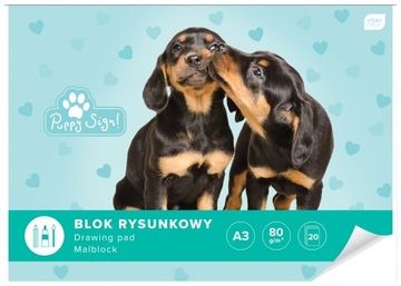 Interdruk blok rysunkowy biały A3 20 kartek